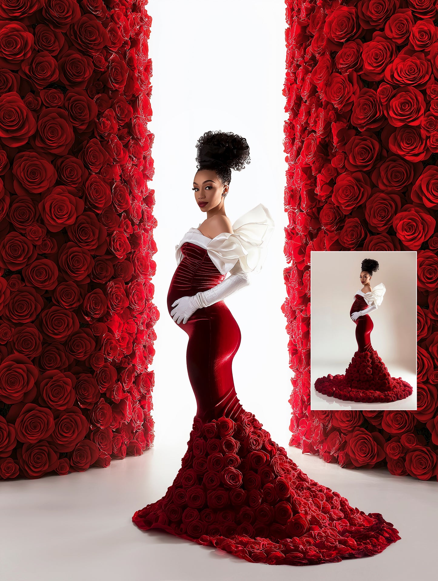 40 Backlit Bloom Wall FLORAL BACKDROPS Digital Backdrop Overlay Maternity Backdrop Digital Floral Overlays Art Photo Studio Backdrop for Photoshop Overlays