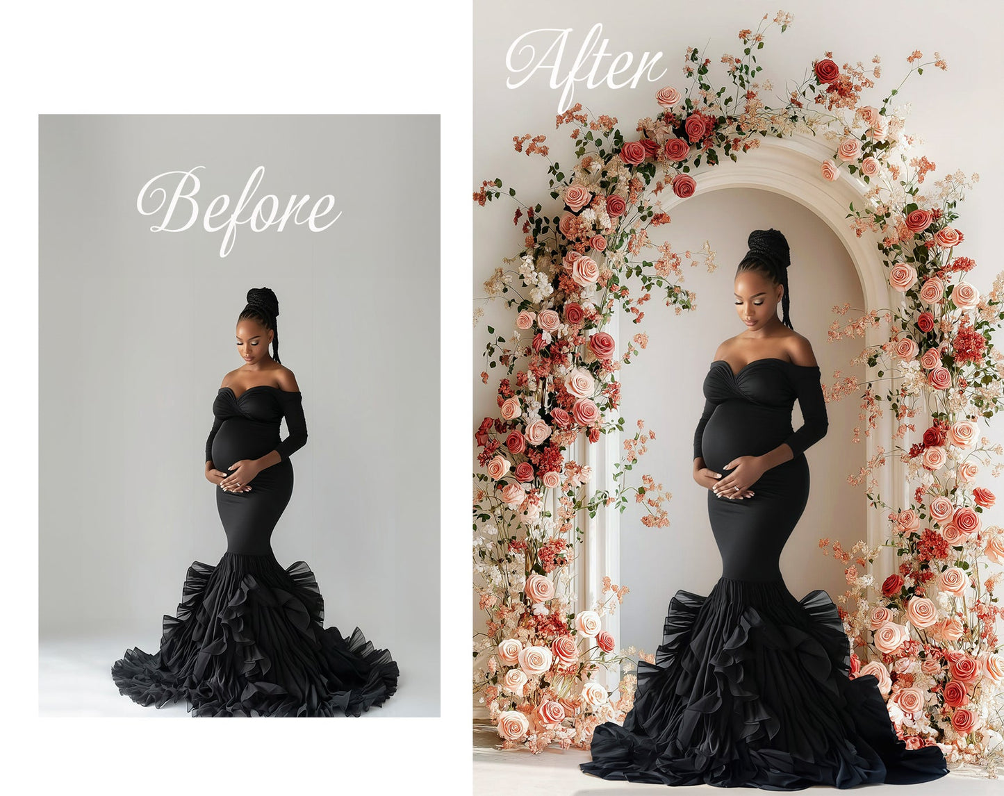 25 Floral Arch Digital Backdrops Set Overlay Maternity Backdrop Floral Overlays Art Newborn Studio Backdrop Photoshop Fine Art Backgrounds
