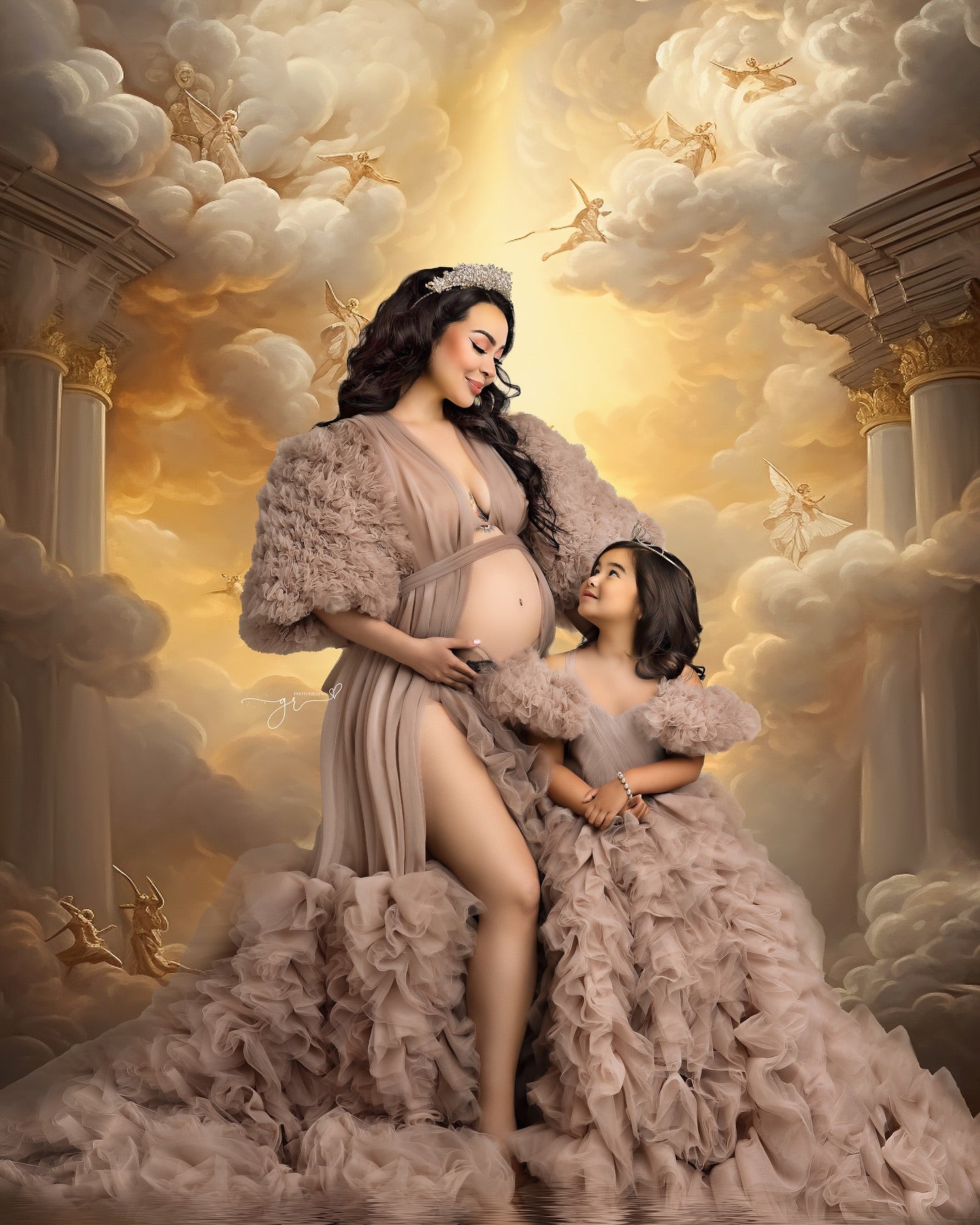 20 Renaissance Clouds Digital Backdrop Sky Maternity Background Photography Digital Background Overlay Photoshop Maternity Backdrop Сlouds