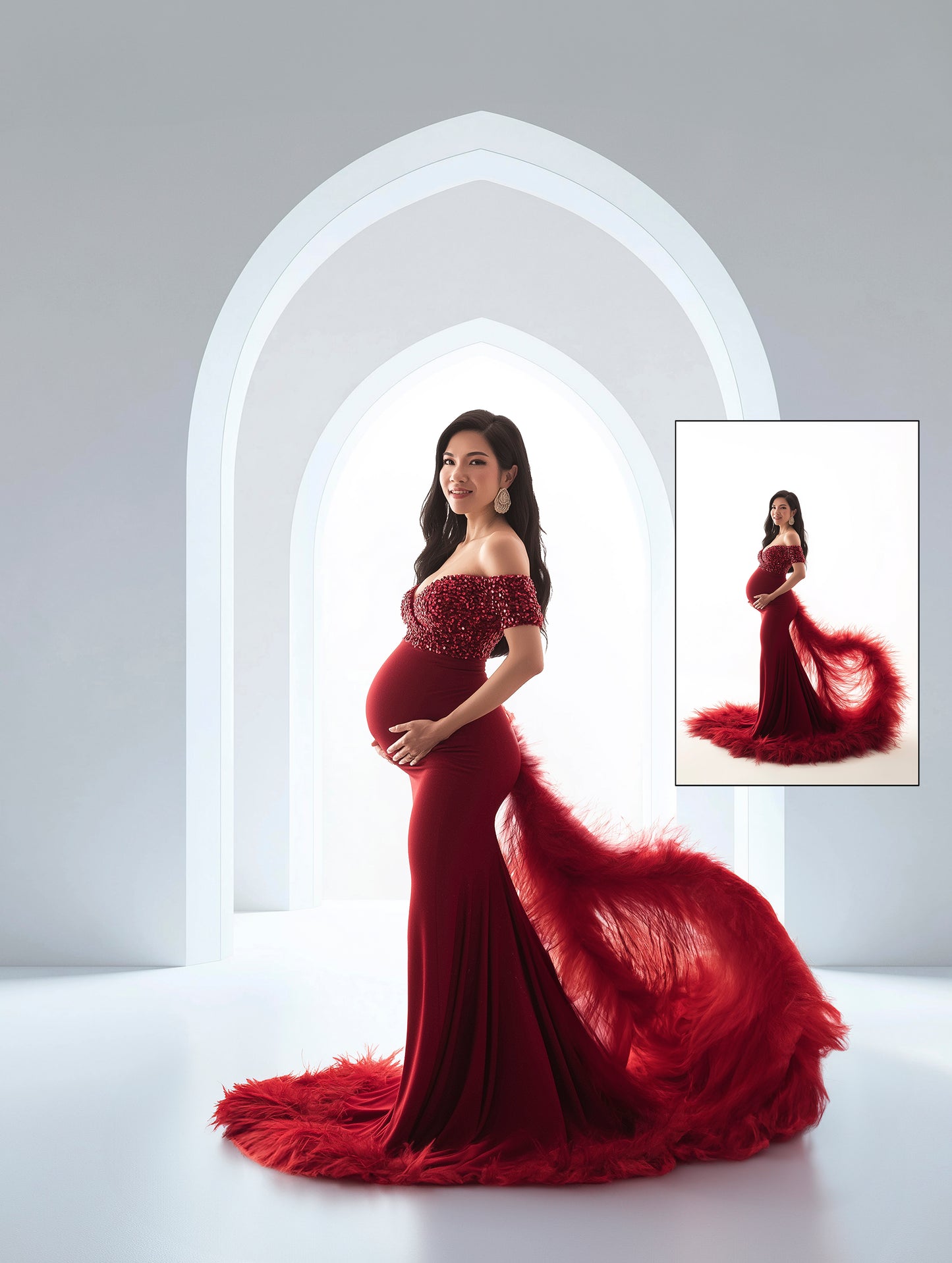 28 Backlight Arches Digital Backdrops Maternity White Backdrop Minimal Studio Backdrops Boho Overlays Textures Photoshop Overlays Maternity