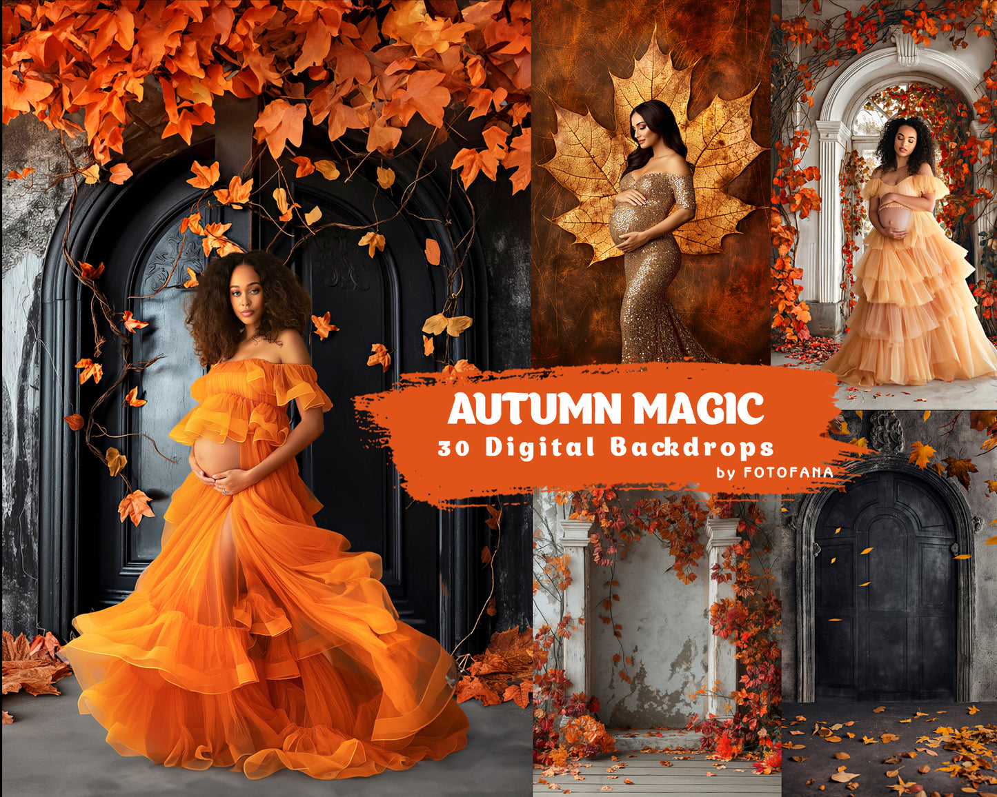 Autumn Digital Backdrops Fall Photoshop