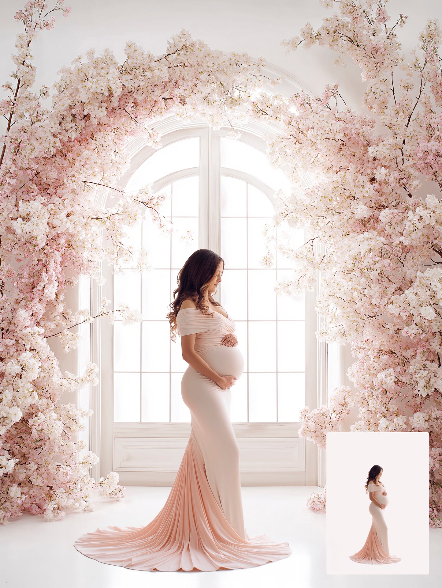 Backdrop Spring Maternity Backdrop for Photoshop Composite