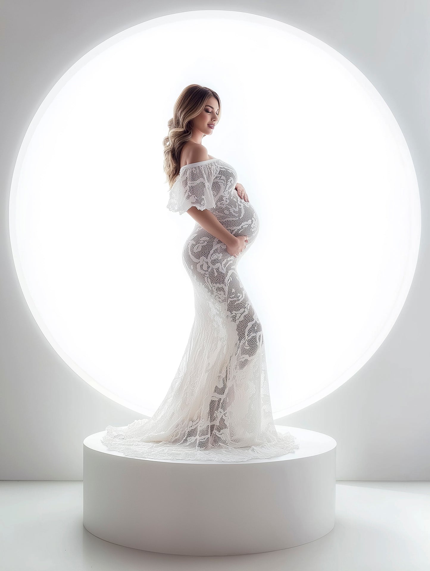 Elegant Photoshop backdrop with soft lighting