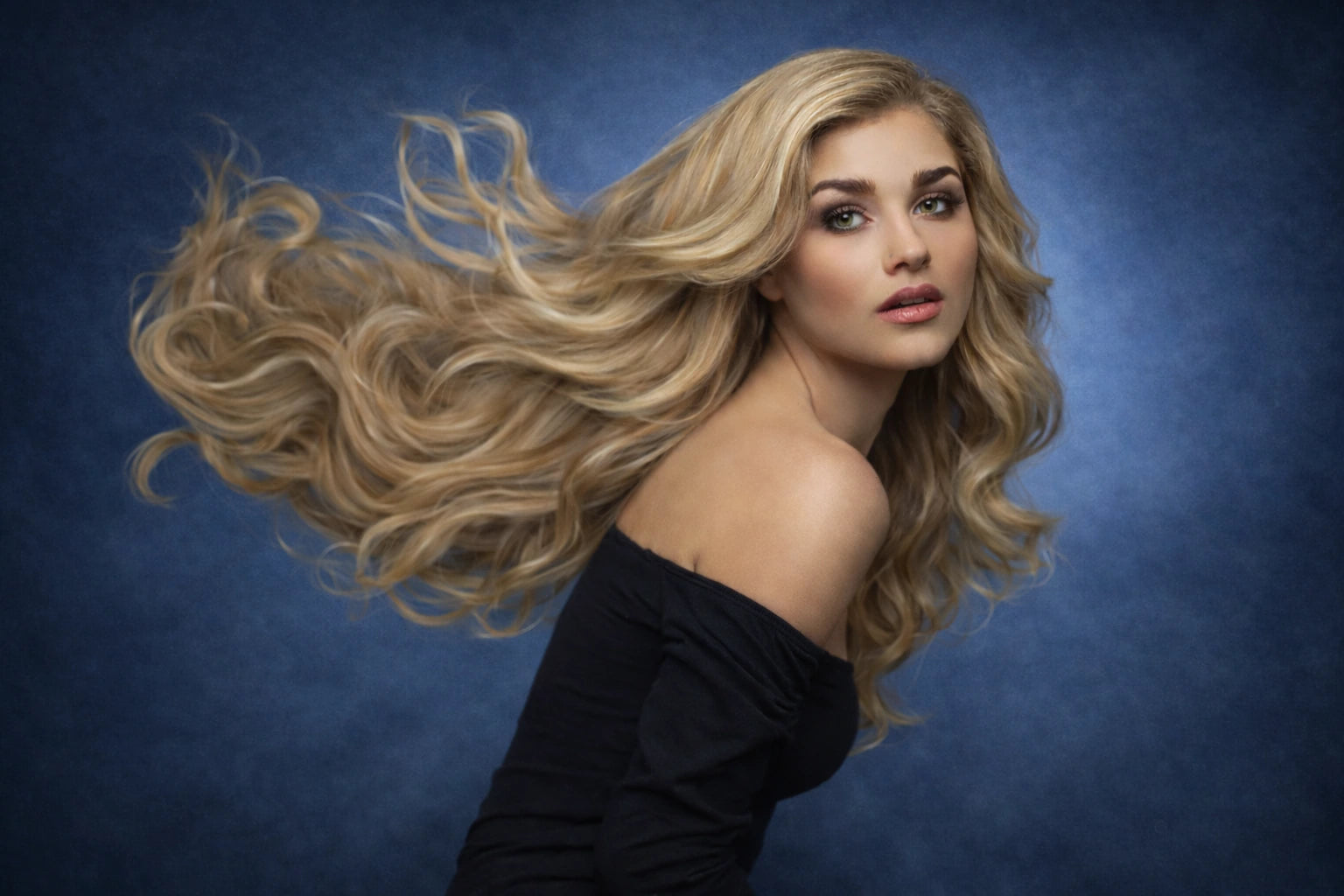 Dark moody portrait background designed for professional portrait editing workflow