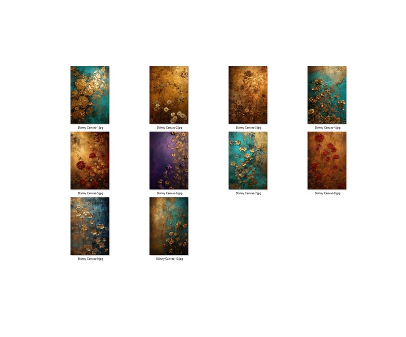 Floral Hanging Canvas Digital Background
