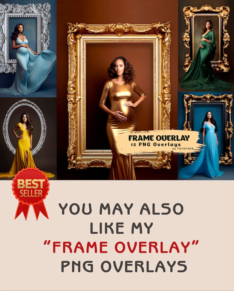 Golden Maternity Rings Overlays Circle Halo Maternity Light Ring Frame Circles Shine Ring Light Maternity Digital Backdrop Texture Jpg