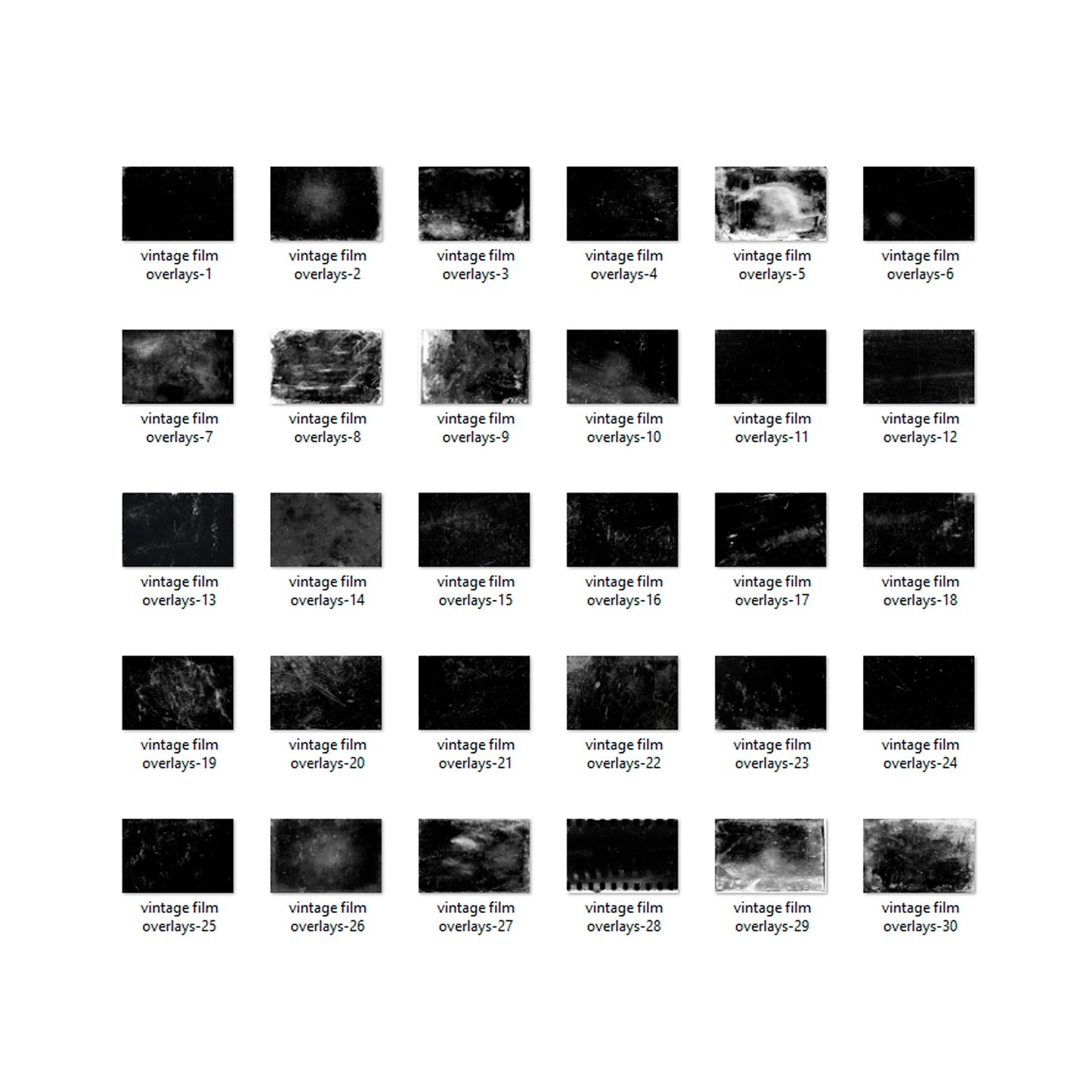 30 FILM TEXTURE & OVERLAYS, Cinematic Dust, Film Dust Grain and Scratch Photo Overlays for Photoshop, Cinematic Texture, Retro Overlays