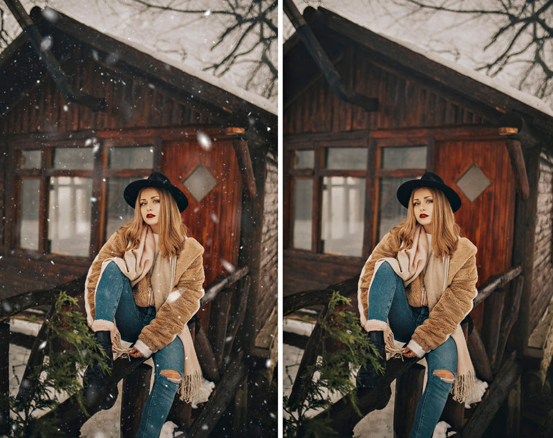 Realistic Falling Snow Overlays