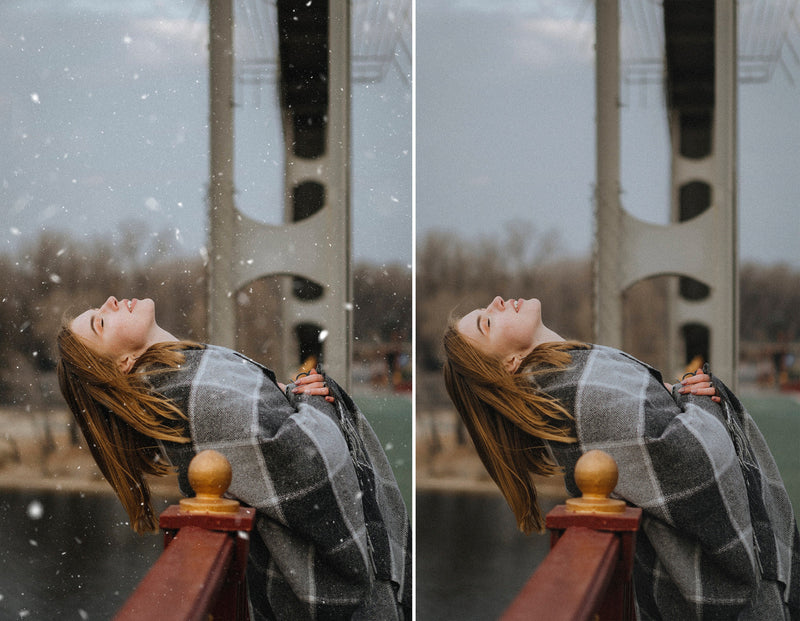 Realistic Falling Snow Overlays