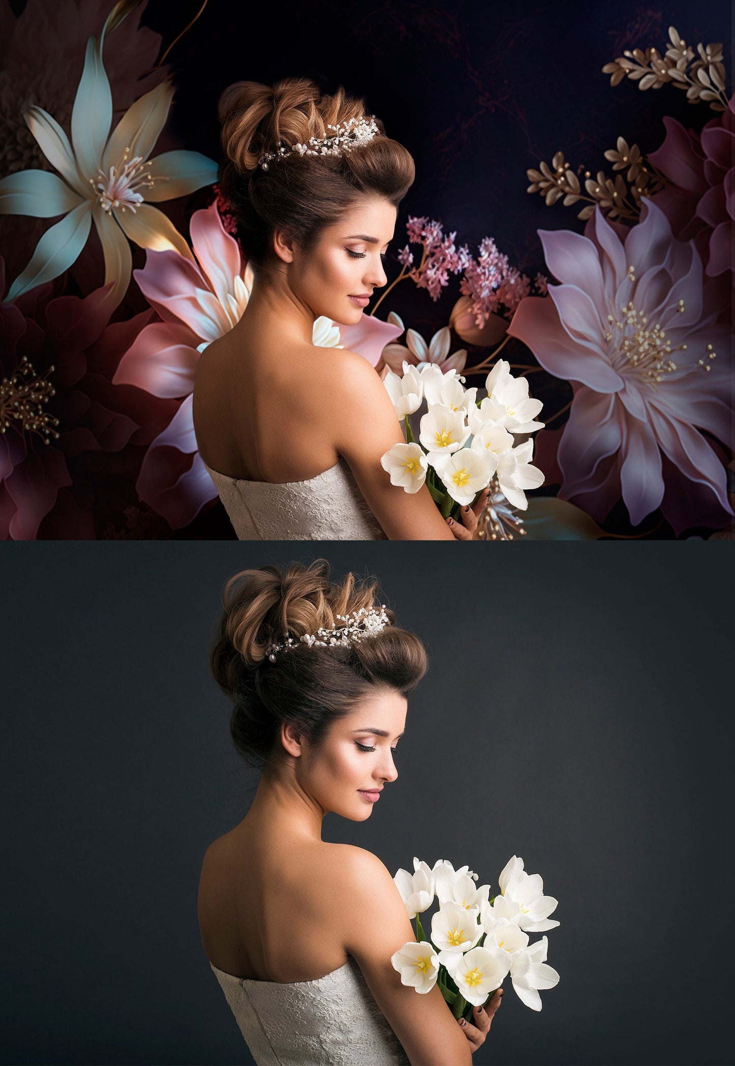 Floral Digital Backdrop Floral Fine Art Texture Digital Background Photoshop Overlays Photo Texture Overlay Maternity Overlay Photoshop JPG