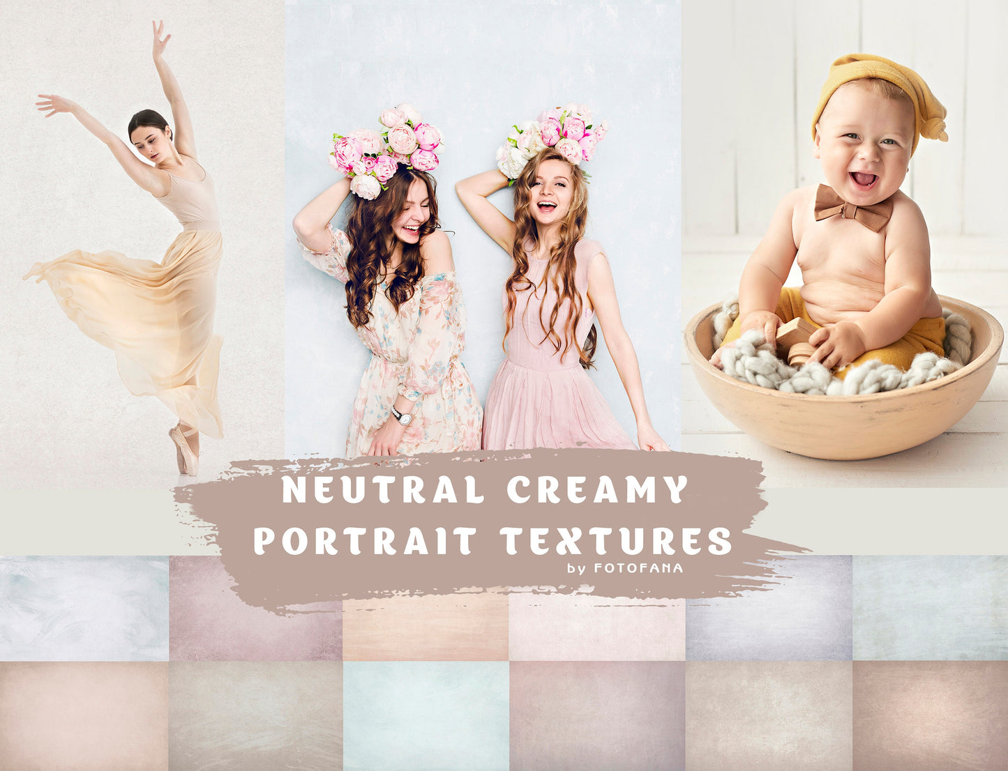 12 Neutral Creamy Portrait Texture, Photography Digital Background Overlays, Photoshop Overlays editing, Textures overlays, Photo Overlay