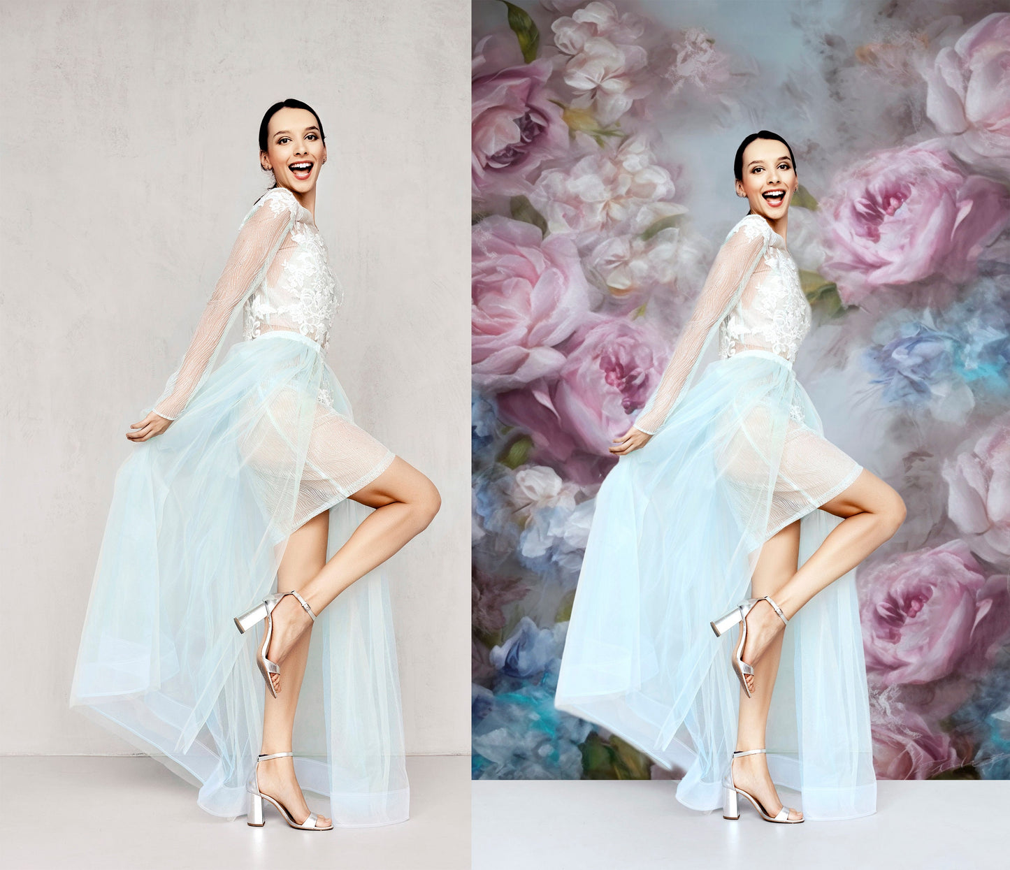 Pastel Roses Floral Fine Art Digital Backdrop Maternity Backdrop Overlays Photography Digital Background Maternity Overlay Photoshop Texture