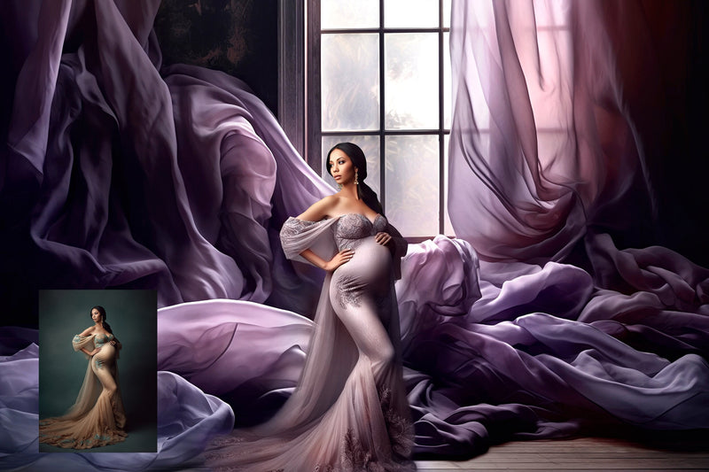 Flowing Fabric Maternity Digital Backdrops Silk Overlays Photoshop Maternity Digital Backdrops Overlays Materniry Fabric Studio Backdrops
