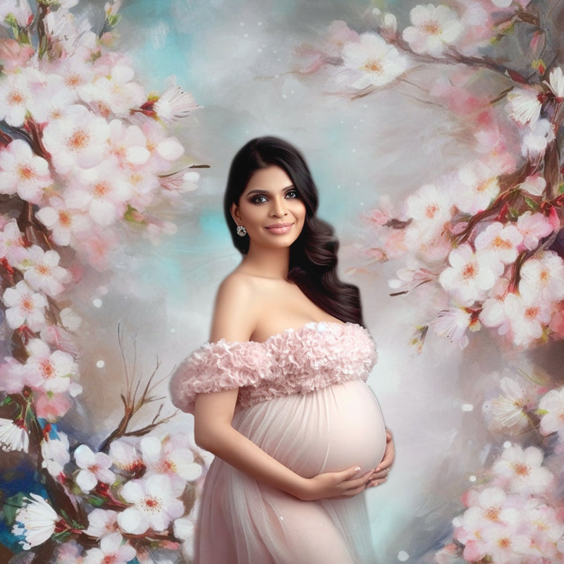 Digital Backdrop Cherry Blossoms Fine Art Textures Newborn Digital Backdrop Overlays Floral Textures Maternity Digital Background Newborn