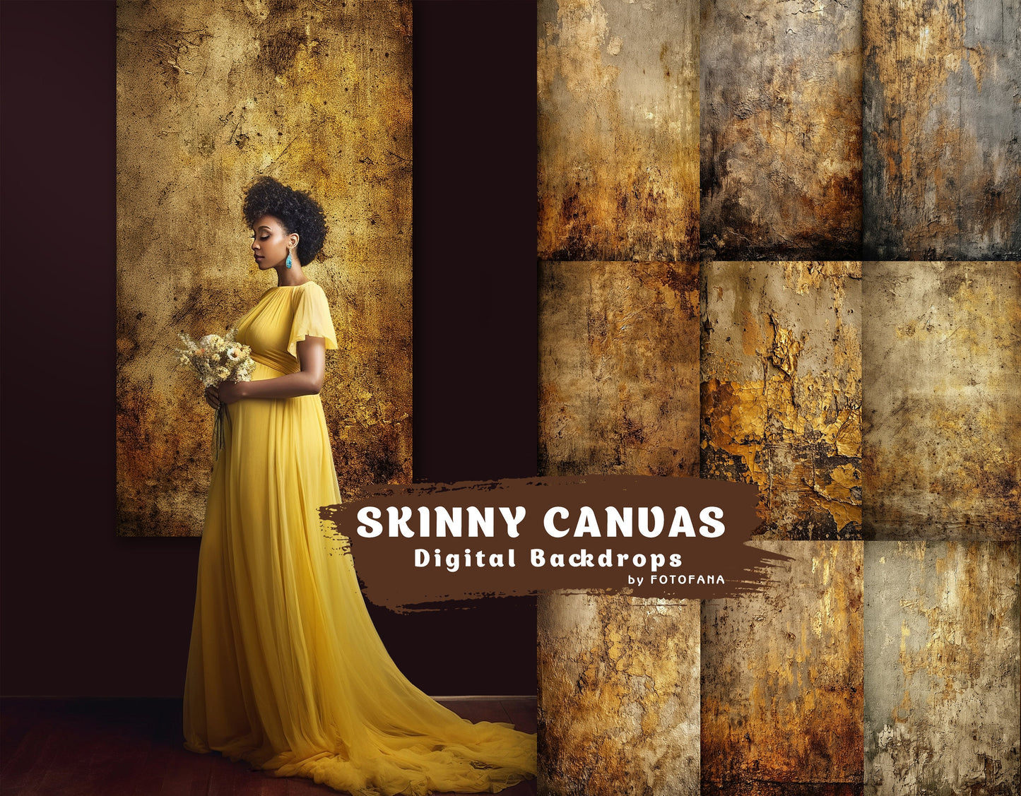 Skinny Canvas Maternity Digital Backdrop