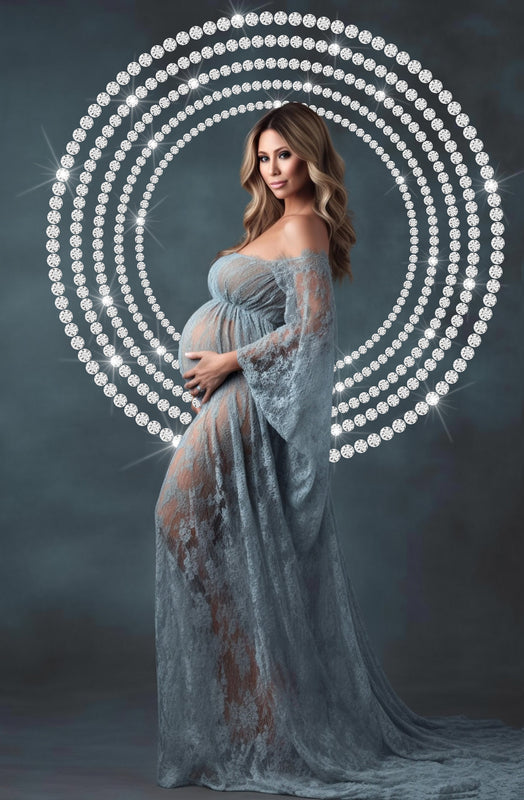 Foliage Maternity Ring Overlays Silver Halo Clipart Photoshop Maternity Digital Backdrop Studio Ring Overlay Png Maternity Circle Diamond