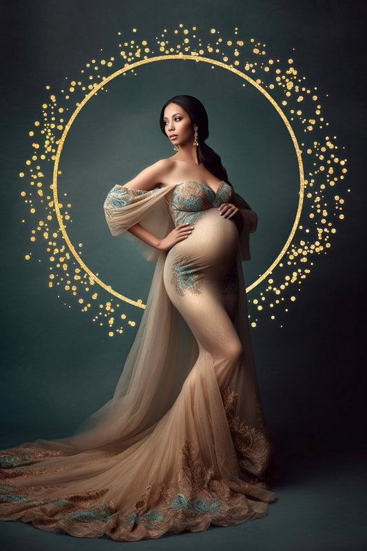 Golden Halo Maternity Overlay Halo Backdrop Golden Ring Overlay Photoshop Maternity Digital Backdrop Studio Ring Overlay Digital Overlay Png