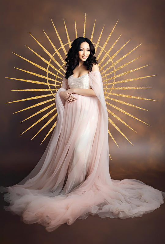 Golden Halo Maternity Overlay Halo Backdrop Golden Ring Overlay Photoshop Maternity Digital Backdrop Studio Ring Overlay Digital Overlay Png
