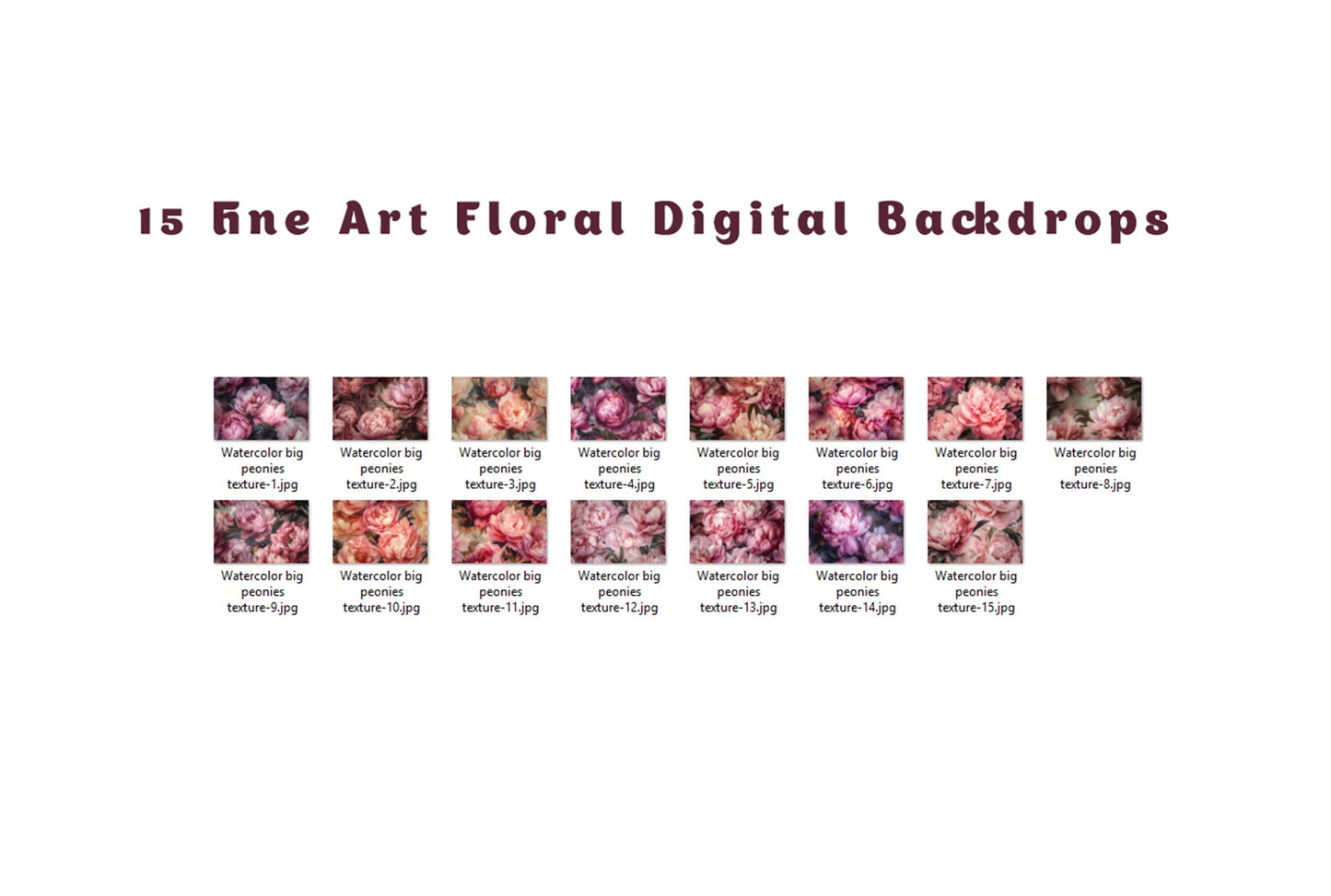 15 Fine Art Floral Digital Backdrop Maternity Backdrop OverlaysPhotography Digital Background Overlays Photoshop Textures Overlay Photoshop