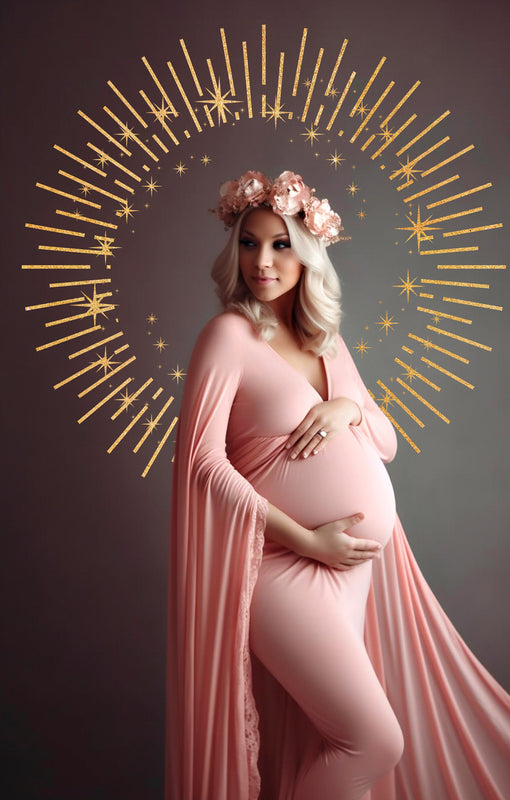 Circle Star Golden Halo Background Overlay Halo Scrapbooking Clipart Photoshop Maternity Digital Backdrop Studio Ring Overlay Png Overlays
