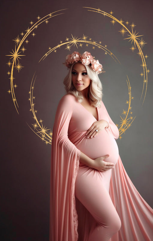 Circle Star Golden Halo Background Overlay Halo Scrapbooking Clipart Photoshop Maternity Digital Backdrop Studio Ring Overlay Png Overlays