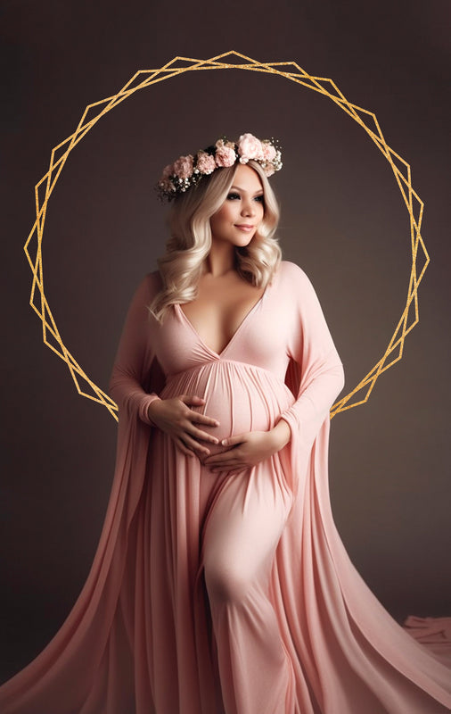 Circle Star Golden Halo Background Overlay Halo Scrapbooking Clipart Photoshop Maternity Digital Backdrop Studio Ring Overlay Png Overlays
