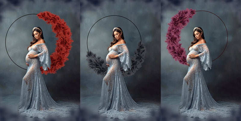 Floral Maternity Foliage Ring Backdrop Maternity Overlays For Photoshop Ring Overlays Portrait Photo Overlays Flower Foliage Ring Overlays