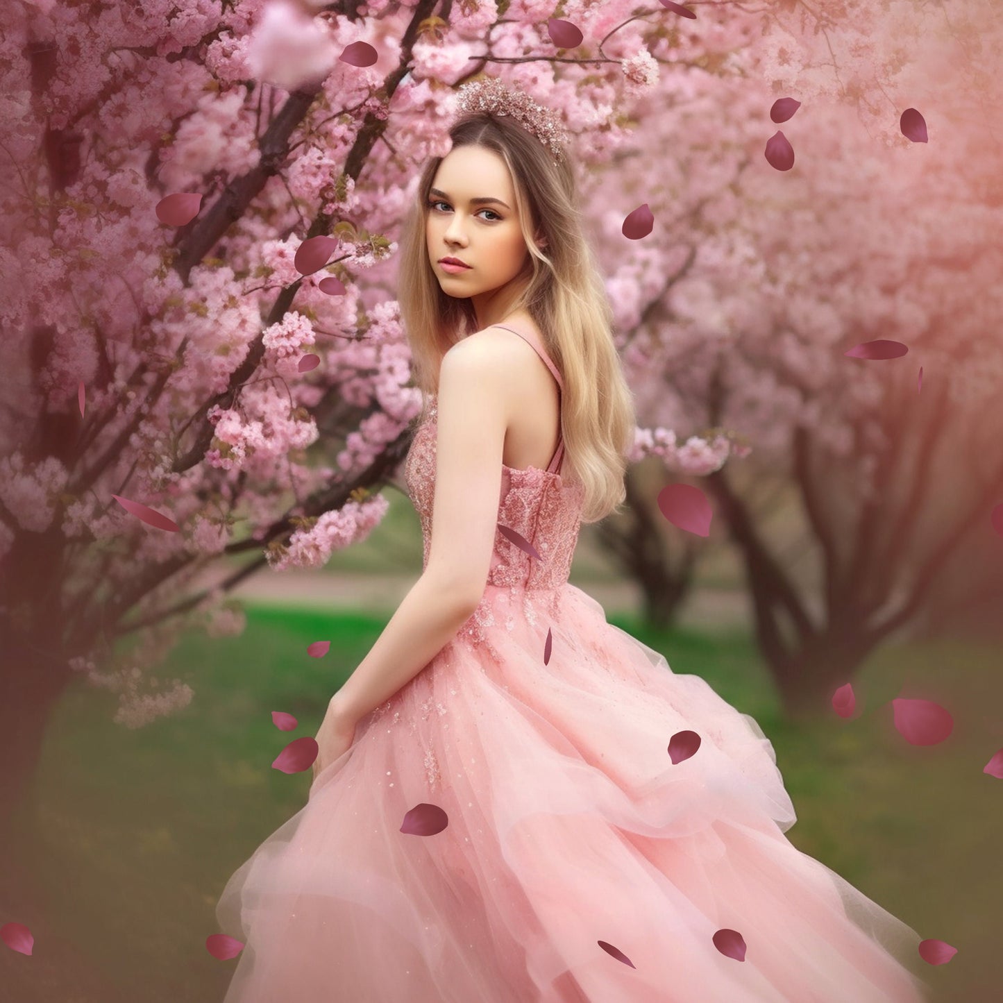 45 Blooming Spring Branch Overlays Digital Flowering Trees Cherry Blossom Photoshop Effect Spring Summer Floral Painted Flower Overlay Photo