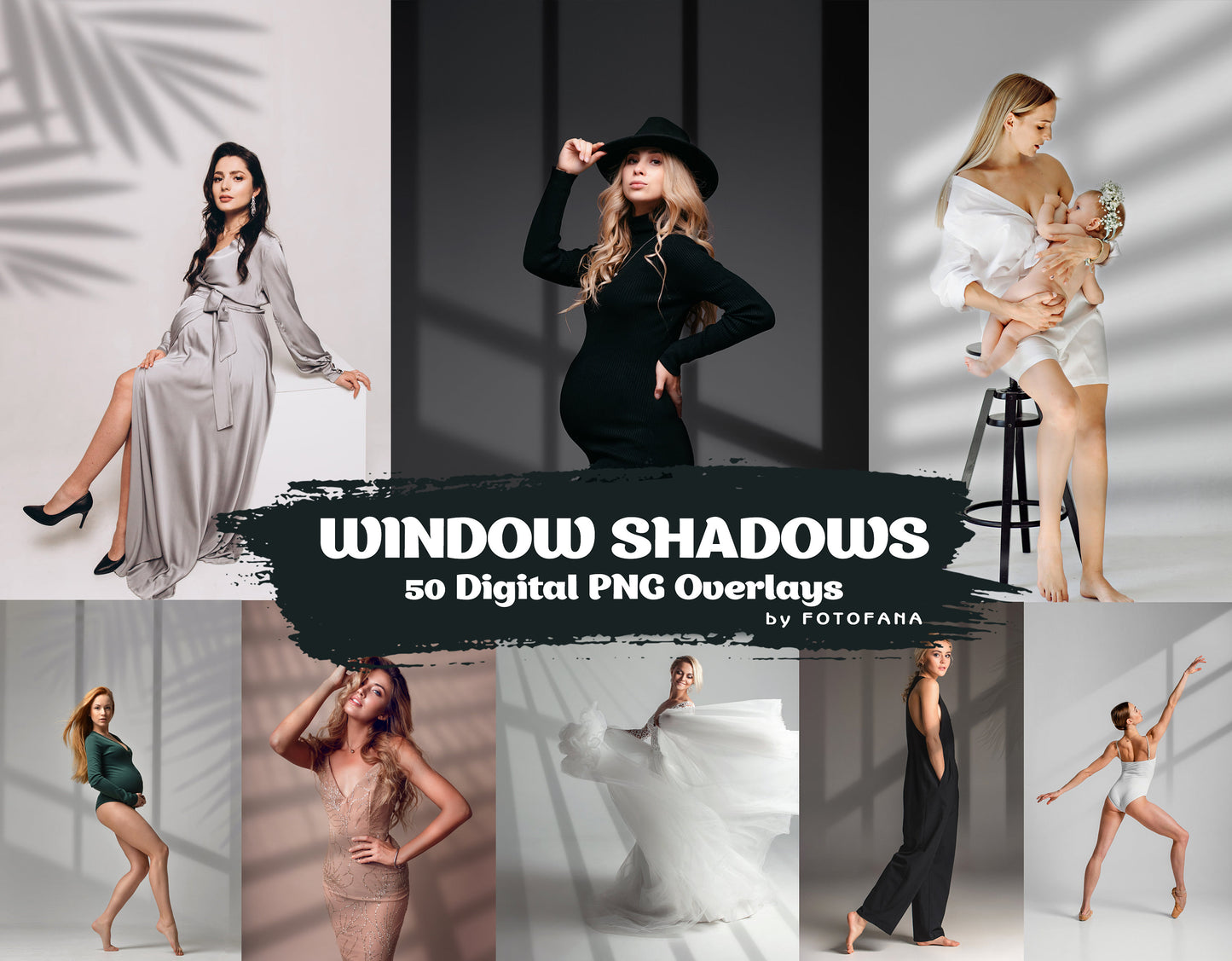 Window Shadow Overlays For Photoshop Botanic Shadows Window Light Overlays Window Light Window Shadows Portrait Overlay Plant Tree Overlay