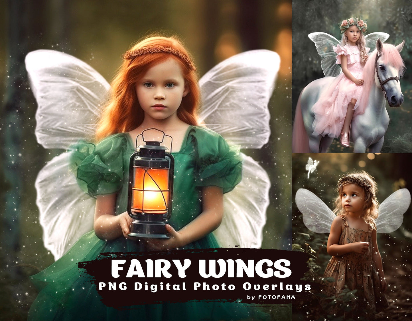 31 Fairy Wings Overlays Digital Fairy Dust Photoshop Overlays Fantasy Fairy PNG Wings Wing Overlays Clipart Digital Overlays Photoshop PNG