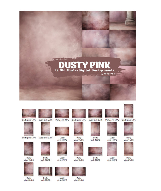 Dusty Pink Textures Old Master Background Portrait Background Portrait Studio Backdrop Grunge Background Portrait Studio Background Digital