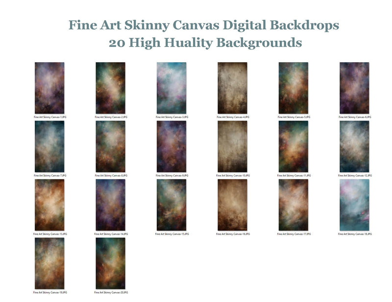 Skinny Canvas Studio Backdrop
