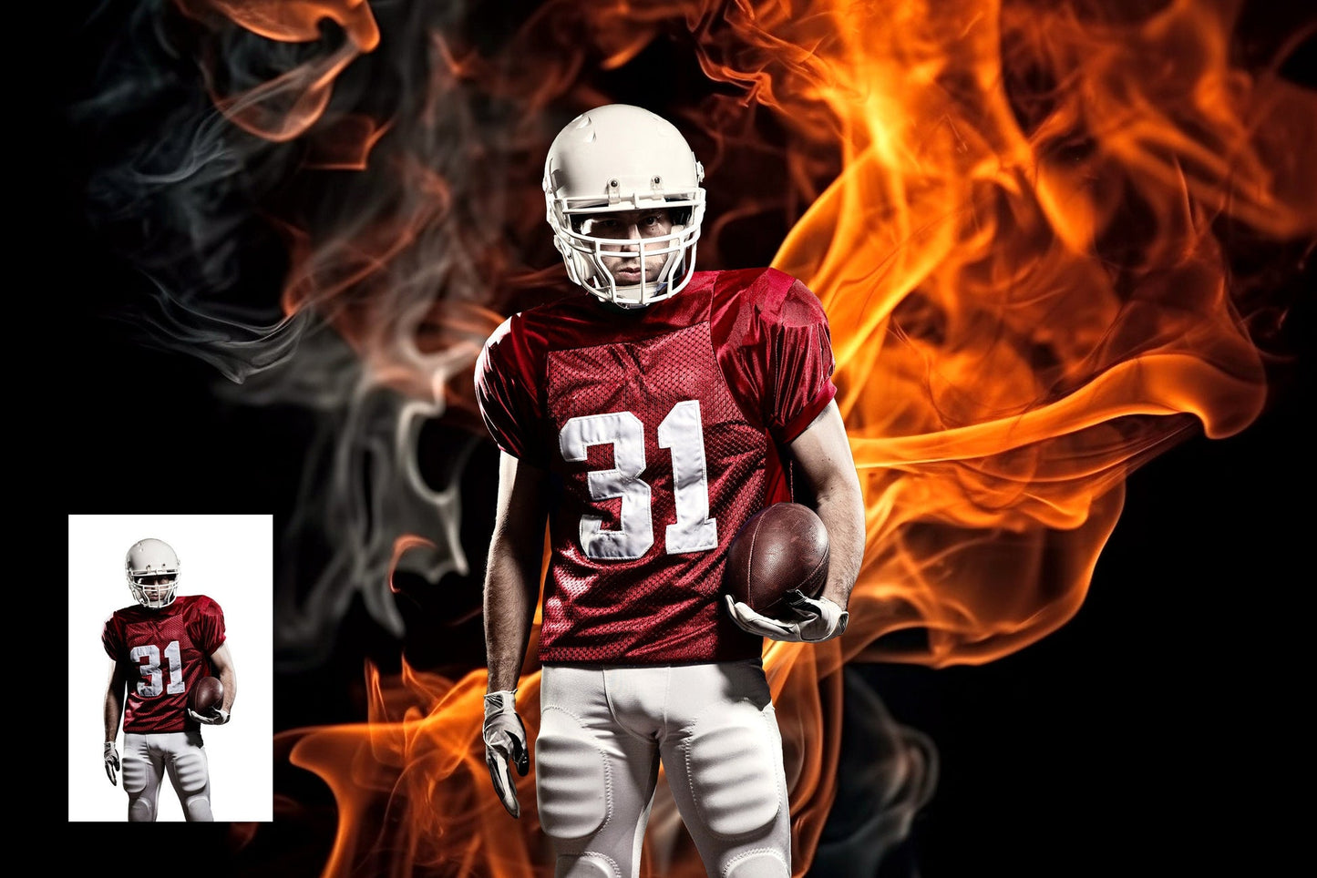 Fire and Smoke Digital Backgrounds