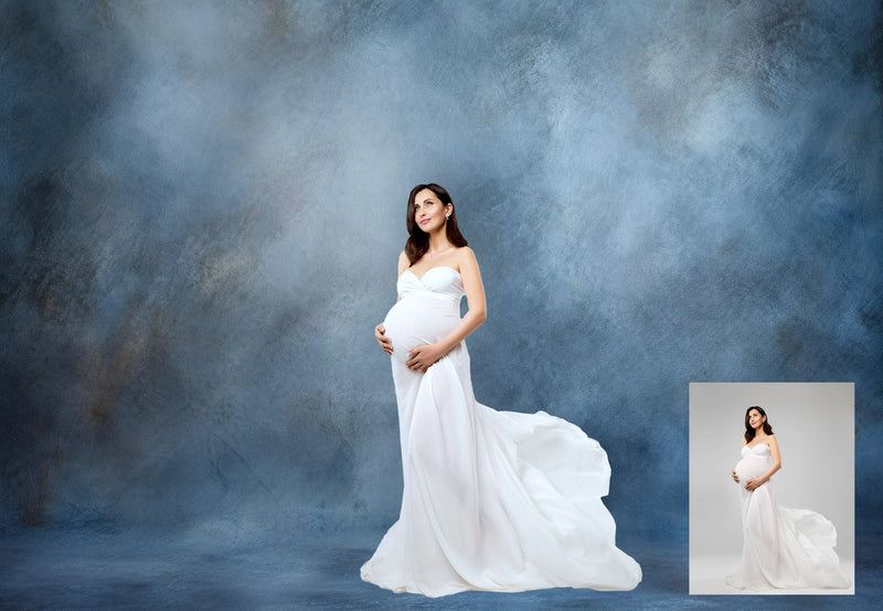 Blue Old Master Digital Background Studio Portrait Backdrop Grunge Background School Backdrop Graduation Background Maternity Backdrop Jpg