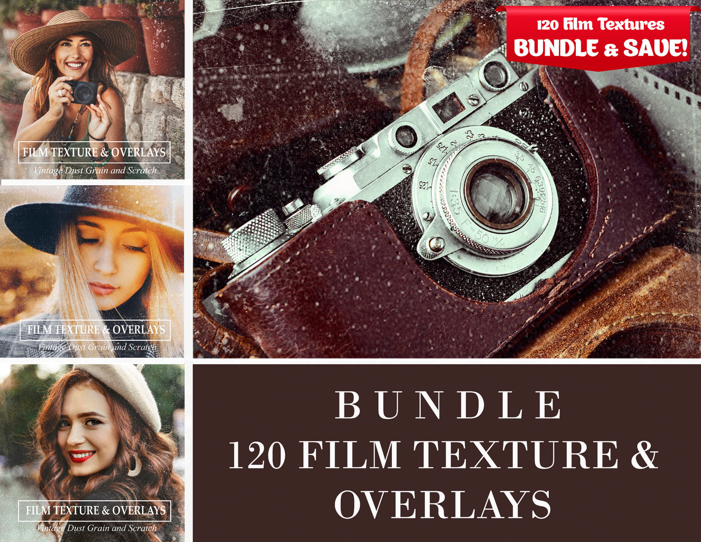 Film Texture Overlays Bundle