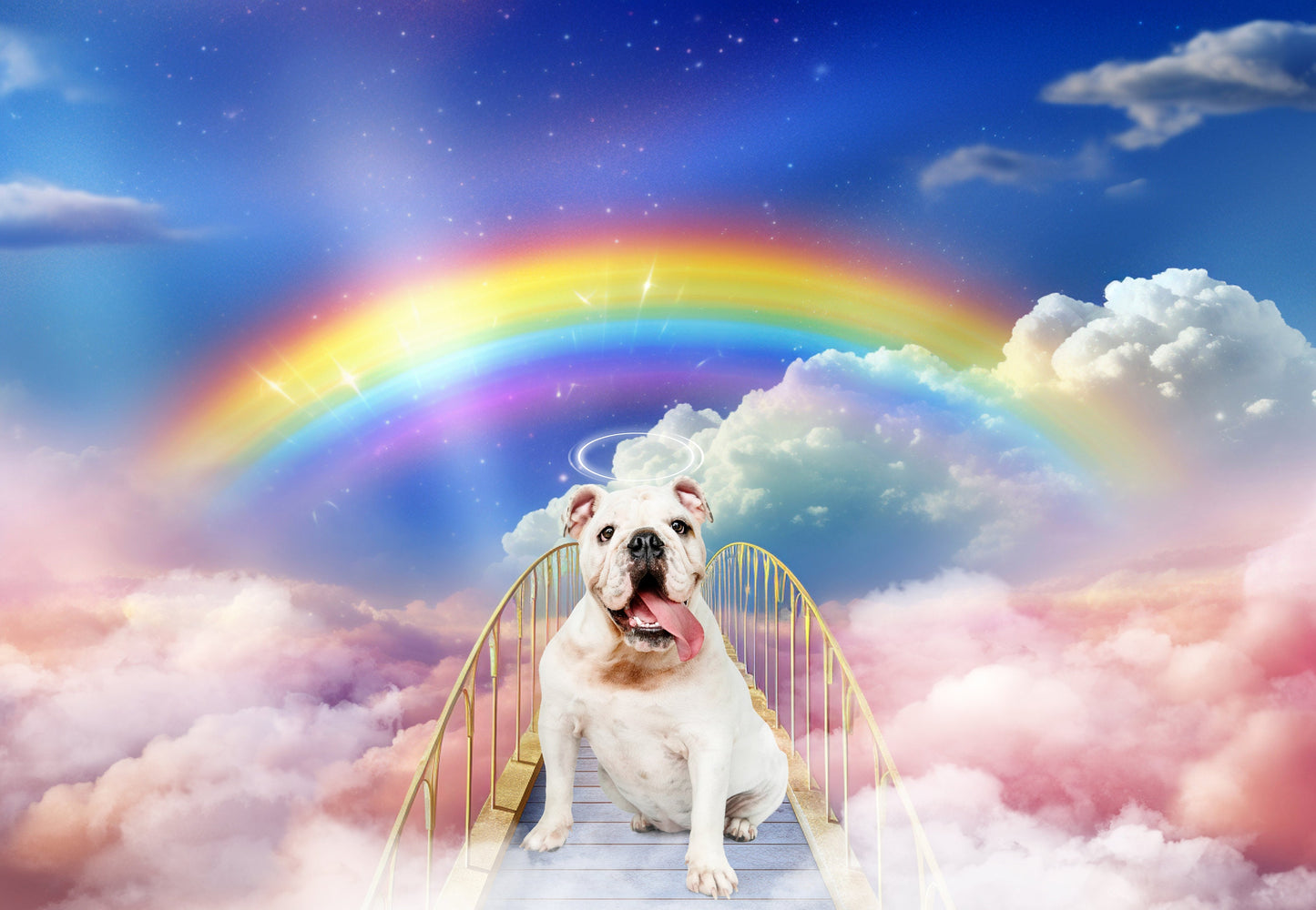 Rainbow Bridge Digital Backdrop Pet Memorial Digital Background Wings Overlay Pet Memorial Backdrop Photography Composites Dog Memorial Cat