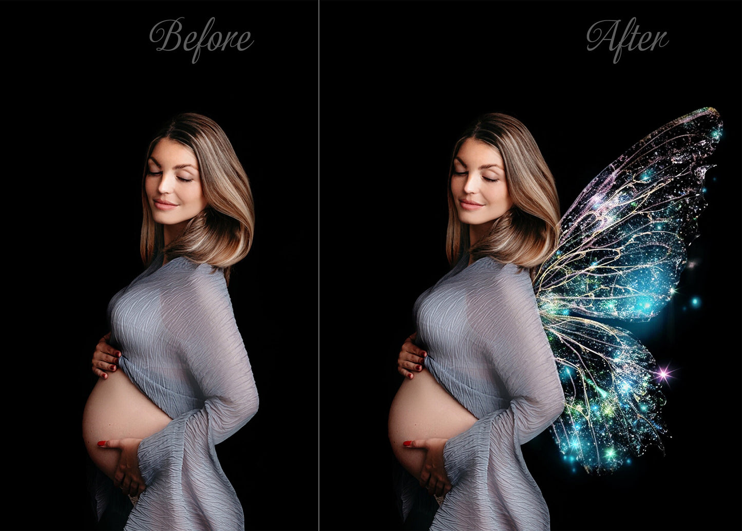 30 Colorful Fairy Wings Overlays Maternity Backdrop Overlays Studio Backdrops Photoshop Maternity Fine Art Textures Photoshop Overlays JPG