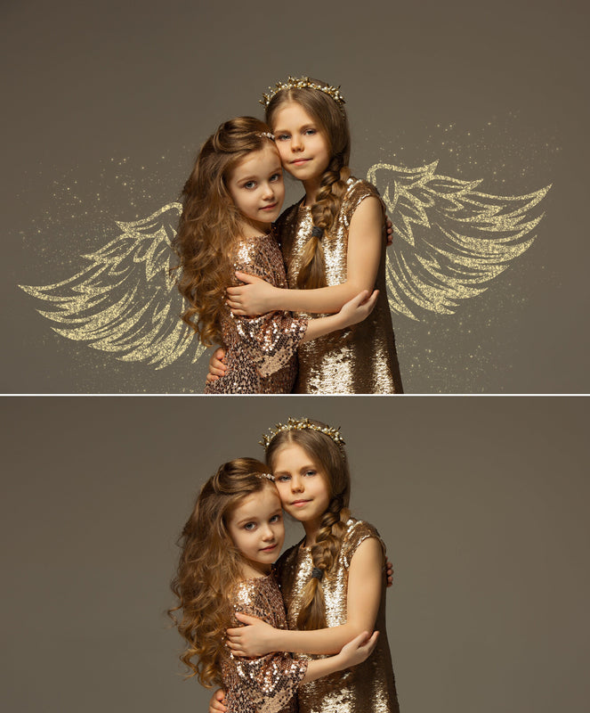 Glitter Wings Digital Overlay Digital Fairy Dust Photoshop Overlays Fantasy Fairy Wings Overlay Clipart Digital Overlays Photoshop Download