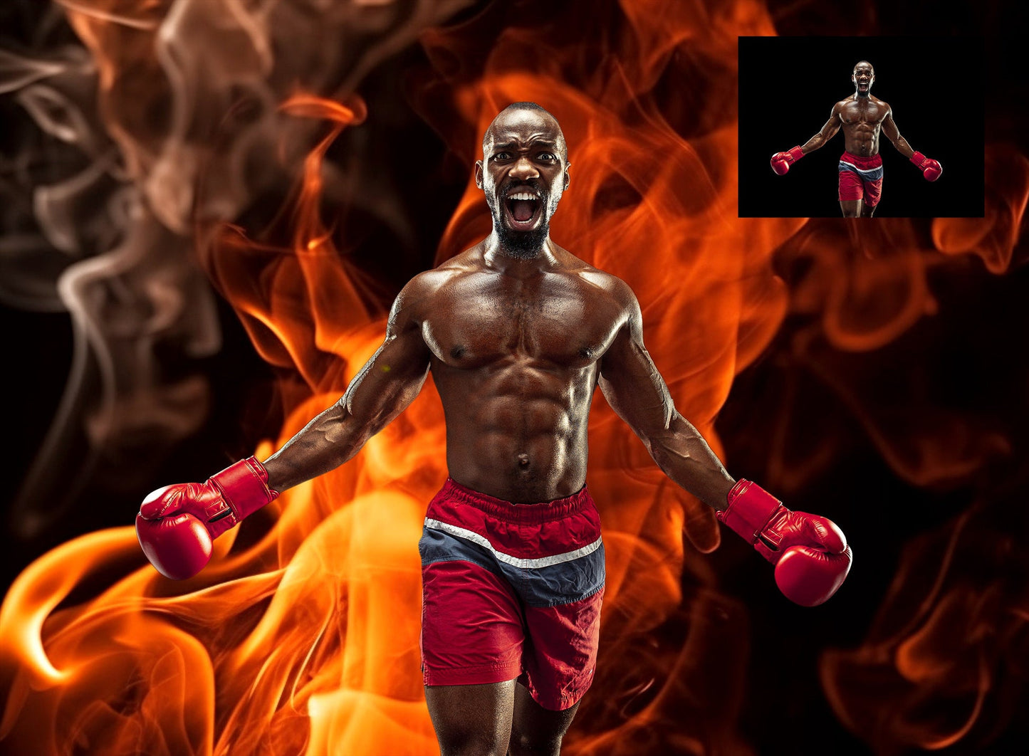 Fire and Smoke Digital Backgrounds