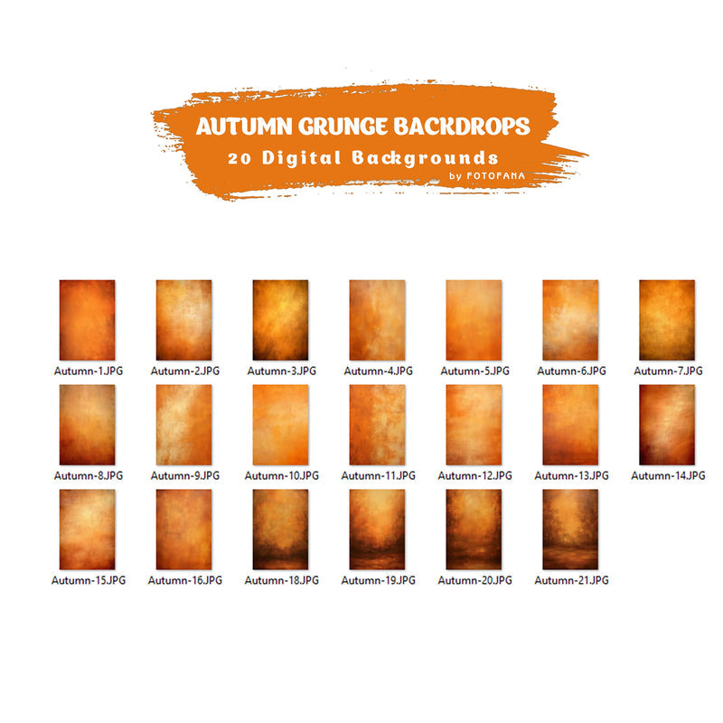 Autumn Grunge Digital Photography Backdrop