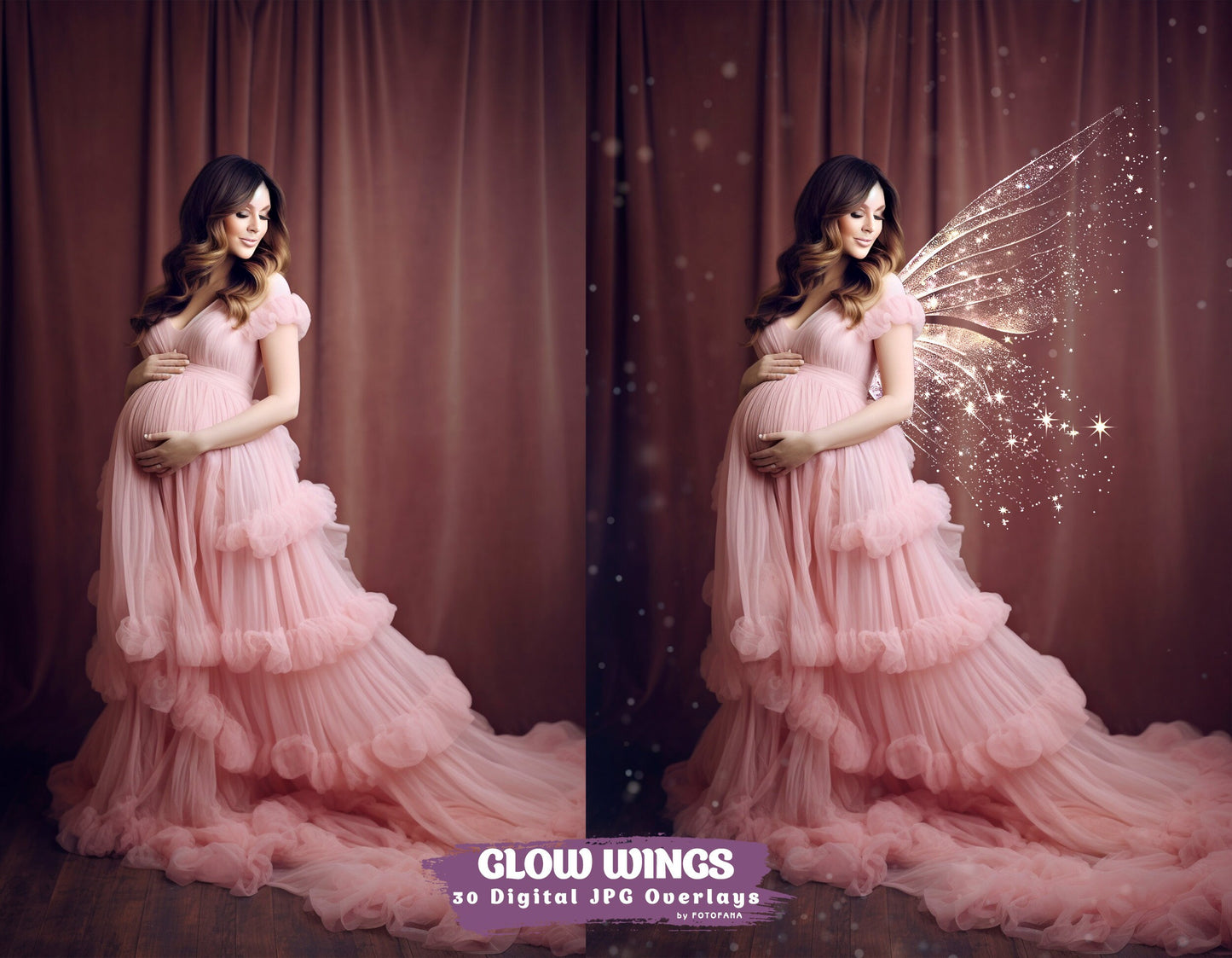 30 Glitter Wings Fairy Wings Digital Overlays Maternity Backdrop Overlays Studio Backdrops Photoshop Maternity Fine Art Textures Overlays