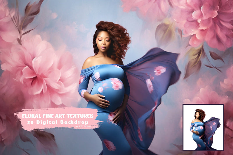 Floral Fine Art Textures Floral Digital Backdrops Maternity Backdrop Overlay Photography Digital Background Overlays Photoshop Textures Jpg