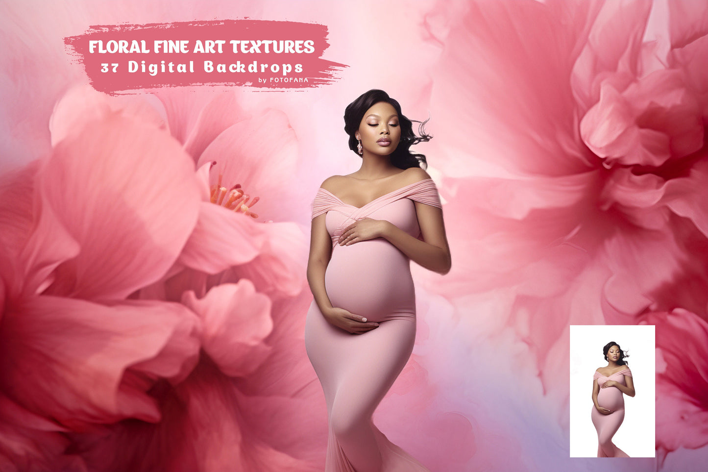37 Floral Fine Art Textures Floral Digital Backdrops Maternity Backdrop Overlay Photography Digital Background Overlays Photoshop Textures
