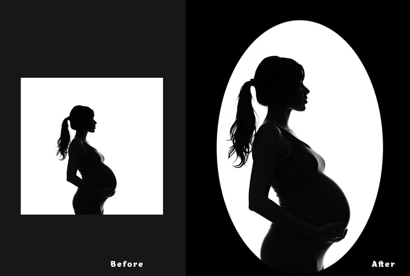 Shadow Overlay Frame Overlay Silhouette Overlay Modern Maternity Overlay Maternity Frame Maternity Ring Digital Backdrop Digital Background