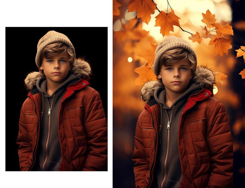 Autumn Nature Portrait Backdrops