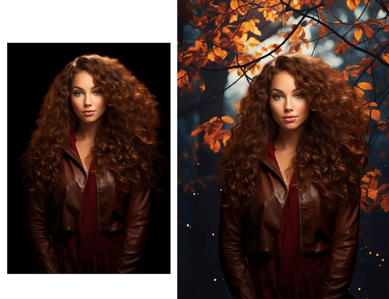 Autumn Nature Portrait Backdrops