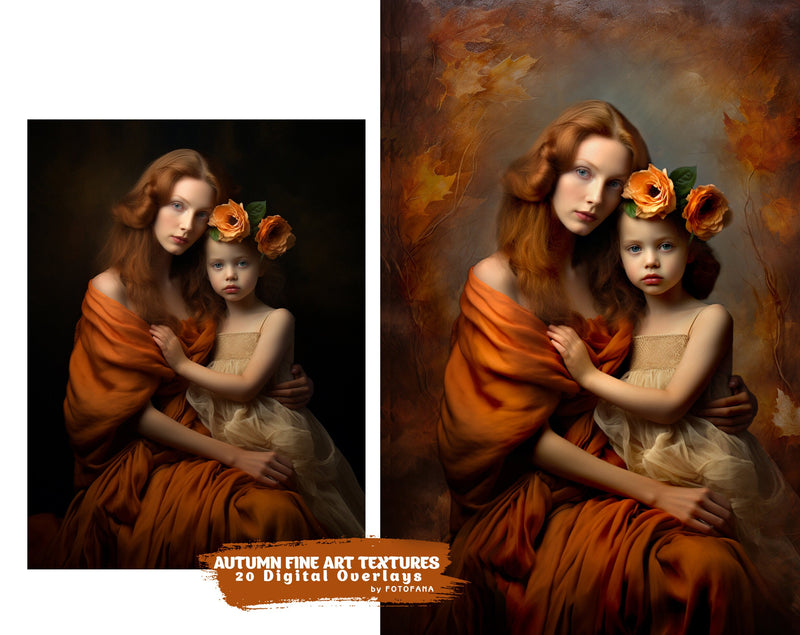 Autumn Fine Art Textures Studio – Grunge Canvas Backdrops