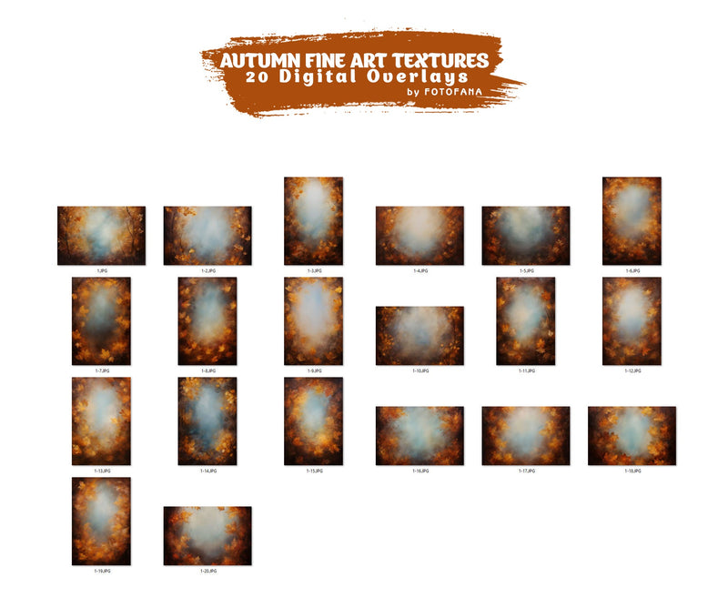 Autumn Fine Art Textures Studio – Grunge Canvas Backdrops