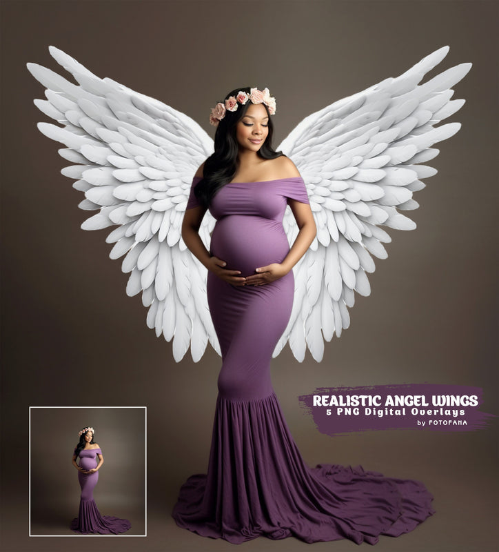 Angel Wings Overlay Maternity Digital Backdrop Overlay Studio Photoshop Overlays Photoshop Matrernity Digital Backdrops For Photography Png