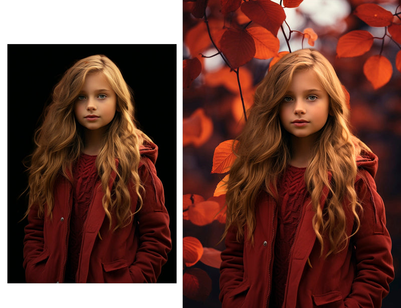 Autumn Nature Portrait Backdrops